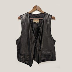 VTG - HELSTON'S - Leather vest - Sz 3 (M)